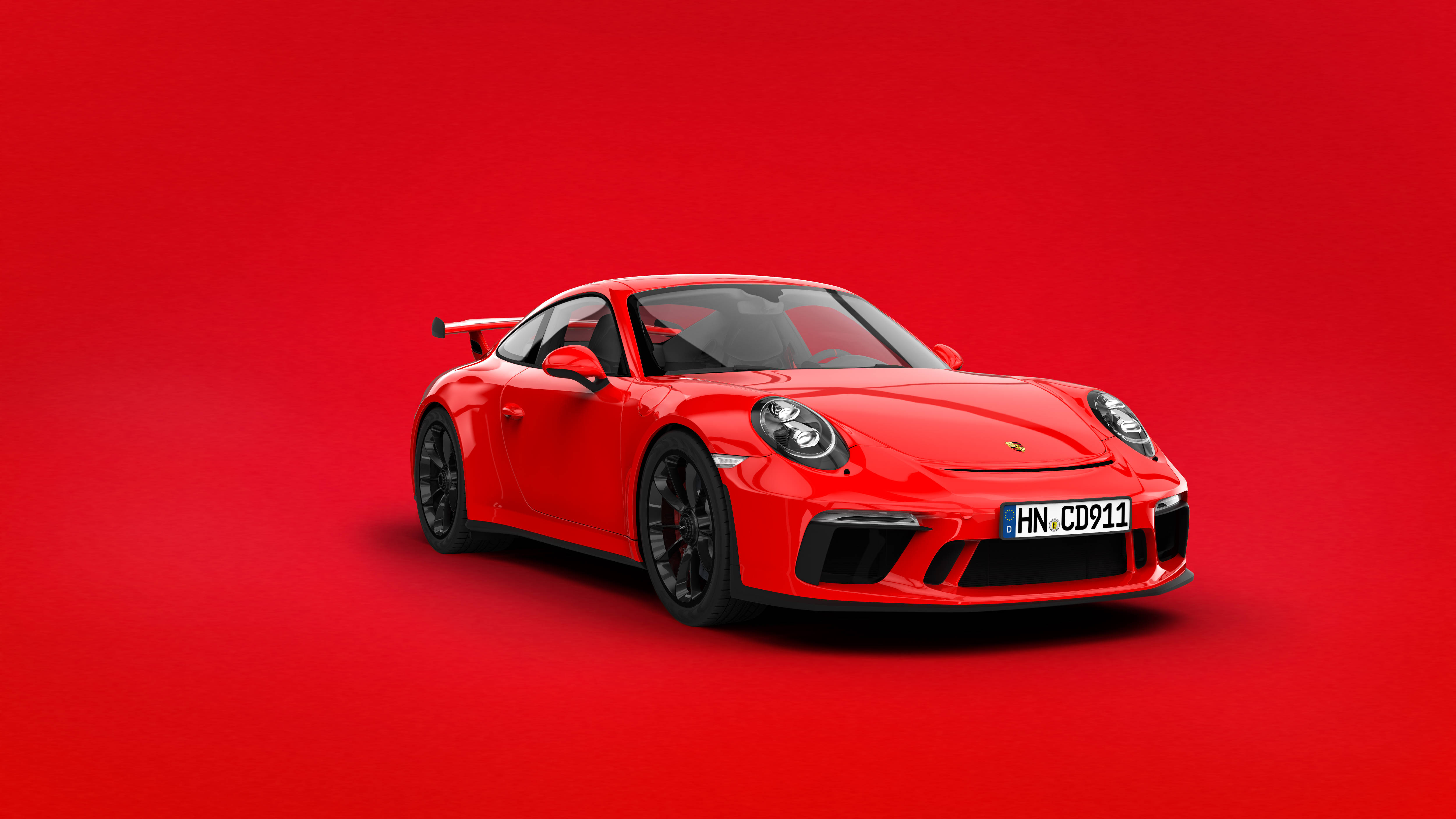 Kopfmedia Animation Offenburg - 3D Render rotes Auto / roter Porsche